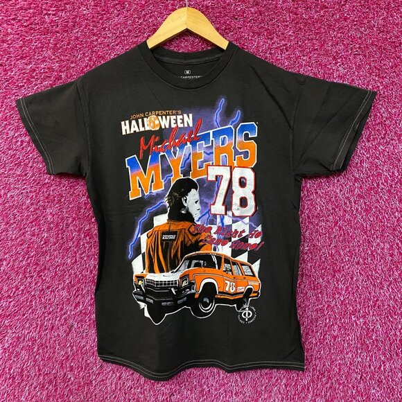 John Carpenter's Halloween Michael Myers Racing 78 T-Shirt Medium - Picture 1 of 4
